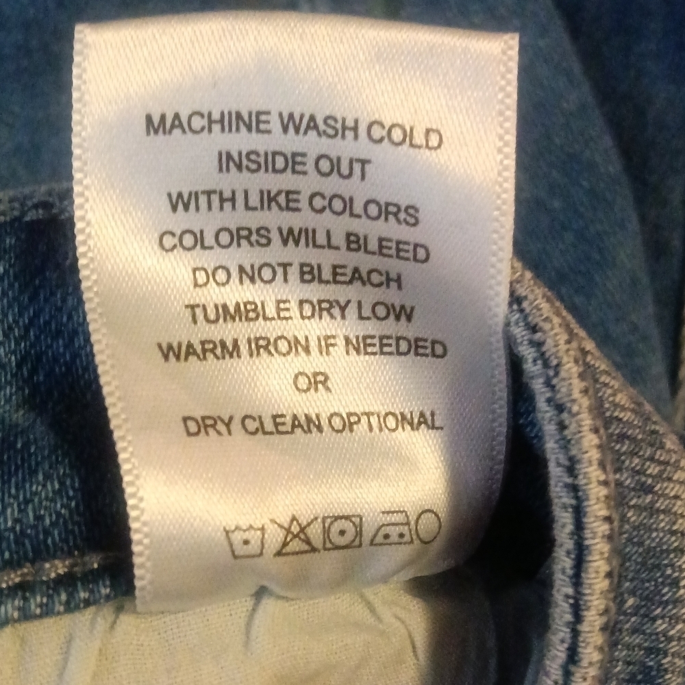 Vervet Blue Jeans High Rise Button Fly Skinny Size 28 - Picture 15 of 16